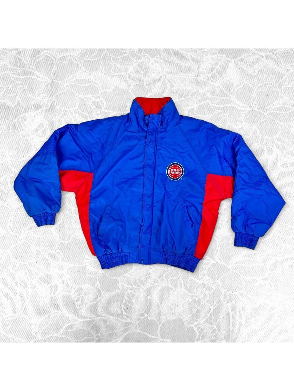 Detroit Pistons 90’s Vintage Blue & Red NBA Competitors Jacket - XL